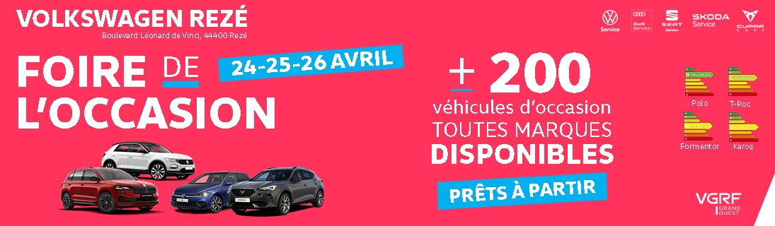 Seat Nantes - FOIRE DE L'OCCASION Volkswagen Rezé