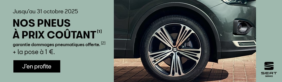 Pneumatiques pose 1€